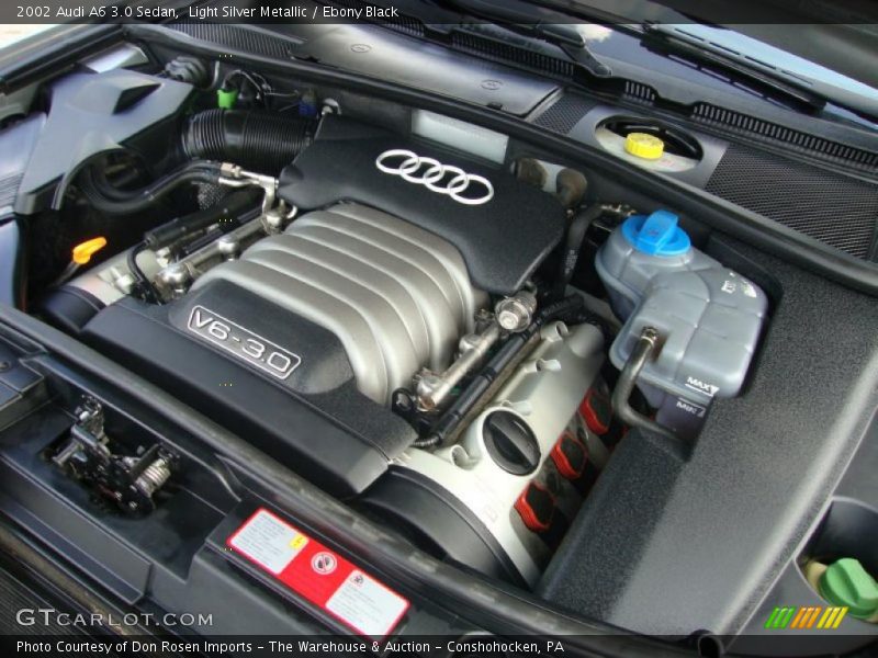 Light Silver Metallic / Ebony Black 2002 Audi A6 3.0 Sedan