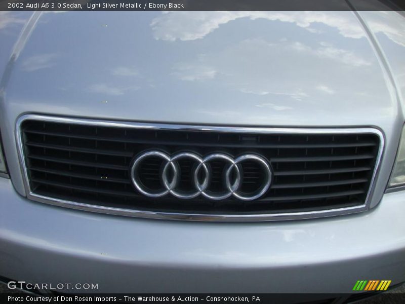 Light Silver Metallic / Ebony Black 2002 Audi A6 3.0 Sedan