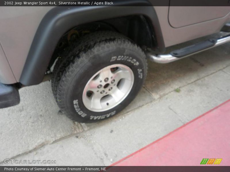 Silverstone Metallic / Agate Black 2002 Jeep Wrangler Sport 4x4