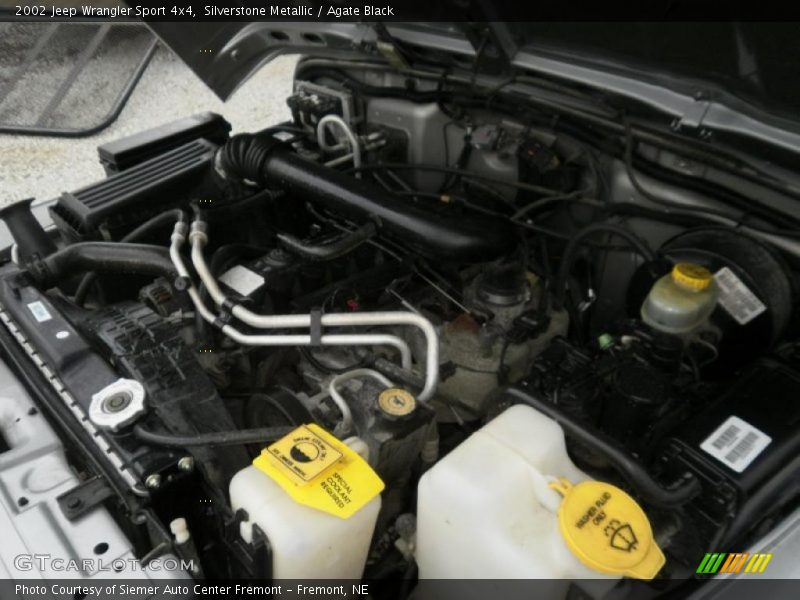 Silverstone Metallic / Agate Black 2002 Jeep Wrangler Sport 4x4
