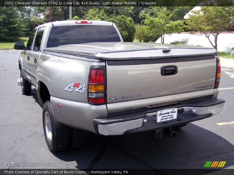 Light Pewter Metallic / Graphite 2002 Chevrolet Silverado 3500 LS Crew Cab 4x4 Dually
