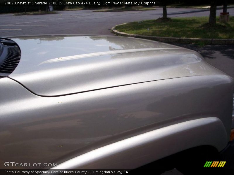 Light Pewter Metallic / Graphite 2002 Chevrolet Silverado 3500 LS Crew Cab 4x4 Dually
