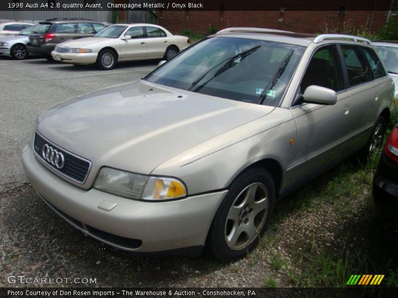 Champagne Metallic / Onyx Black 1998 Audi A4 2.8 quattro Avant