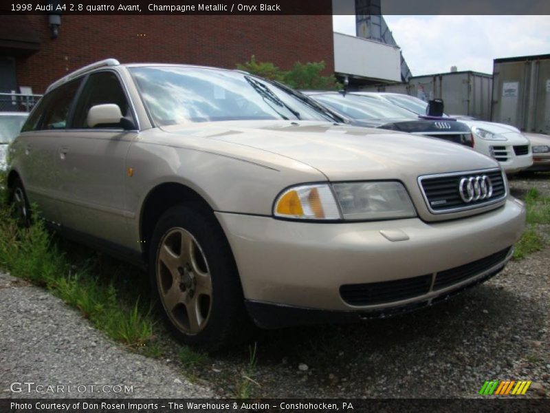 Champagne Metallic / Onyx Black 1998 Audi A4 2.8 quattro Avant