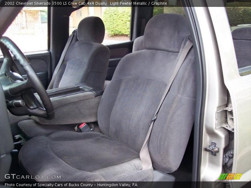 Light Pewter Metallic / Graphite 2002 Chevrolet Silverado 3500 LS Crew Cab 4x4 Dually