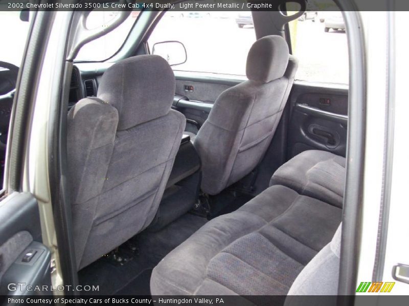 Light Pewter Metallic / Graphite 2002 Chevrolet Silverado 3500 LS Crew Cab 4x4 Dually
