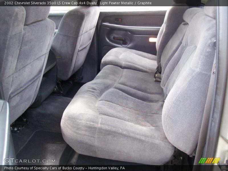Light Pewter Metallic / Graphite 2002 Chevrolet Silverado 3500 LS Crew Cab 4x4 Dually