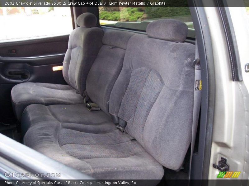 Light Pewter Metallic / Graphite 2002 Chevrolet Silverado 3500 LS Crew Cab 4x4 Dually