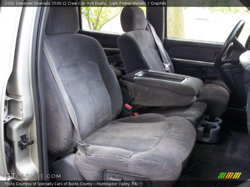 Light Pewter Metallic / Graphite 2002 Chevrolet Silverado 3500 LS Crew Cab 4x4 Dually