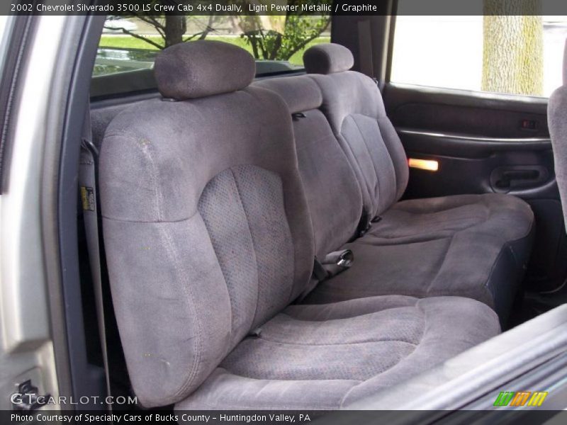 Light Pewter Metallic / Graphite 2002 Chevrolet Silverado 3500 LS Crew Cab 4x4 Dually
