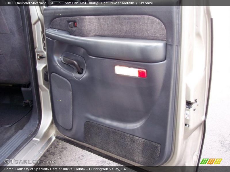 Light Pewter Metallic / Graphite 2002 Chevrolet Silverado 3500 LS Crew Cab 4x4 Dually