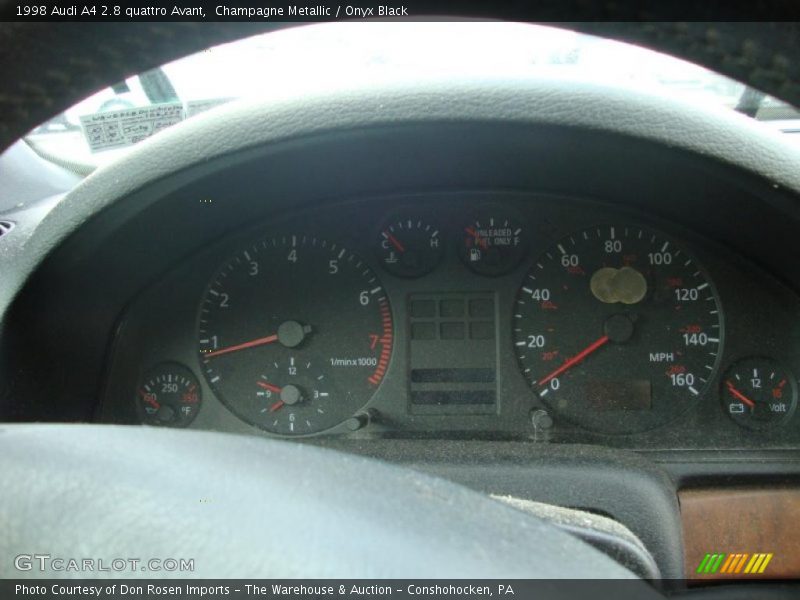 Champagne Metallic / Onyx Black 1998 Audi A4 2.8 quattro Avant