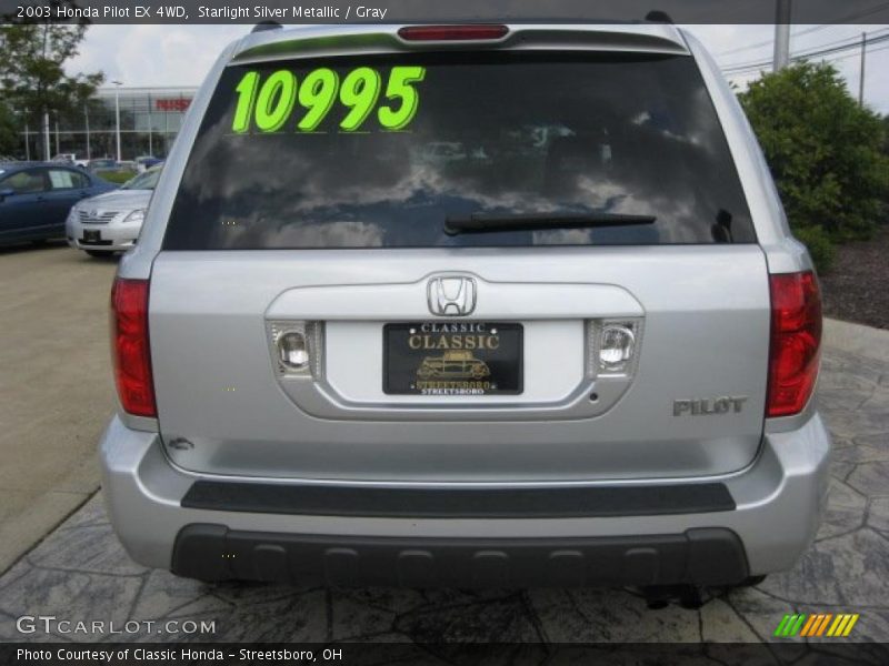 Starlight Silver Metallic / Gray 2003 Honda Pilot EX 4WD