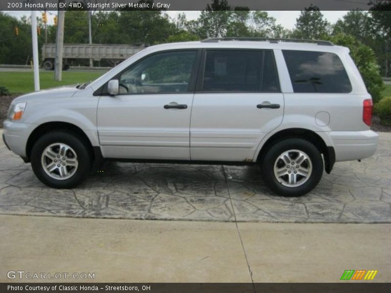 Starlight Silver Metallic / Gray 2003 Honda Pilot EX 4WD