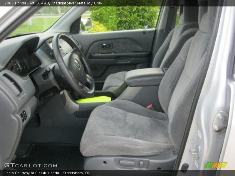 Starlight Silver Metallic / Gray 2003 Honda Pilot EX 4WD