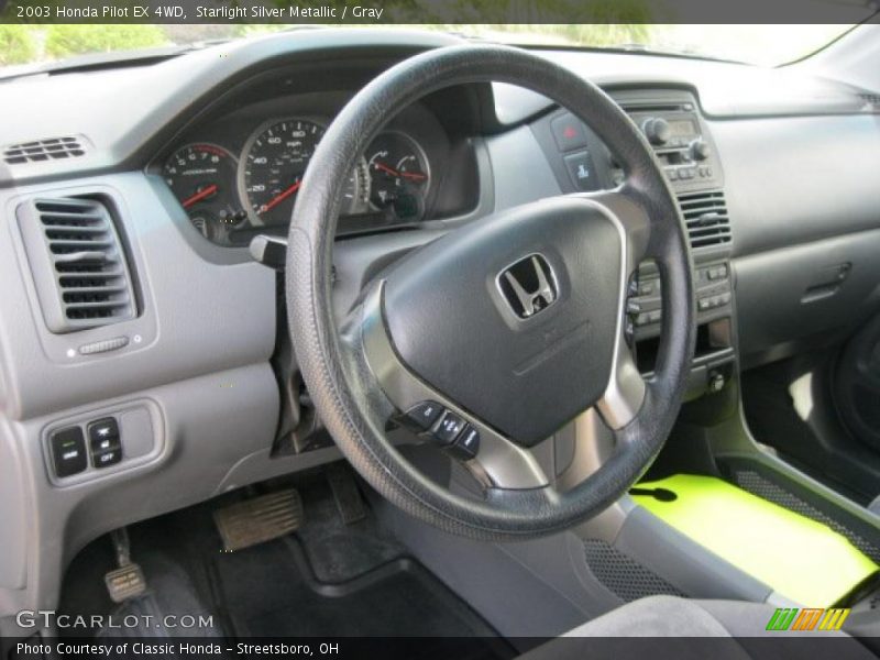 Starlight Silver Metallic / Gray 2003 Honda Pilot EX 4WD