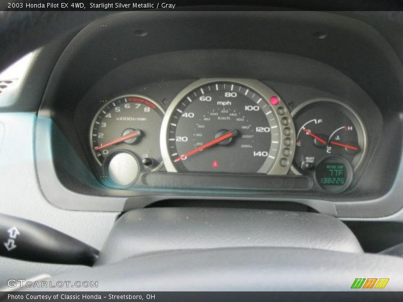 Starlight Silver Metallic / Gray 2003 Honda Pilot EX 4WD