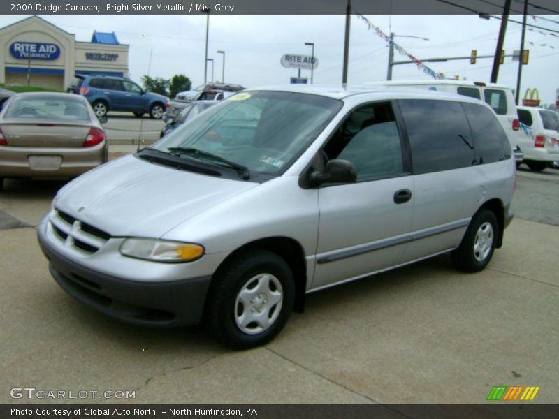 Bright Silver Metallic / Mist Grey 2000 Dodge Caravan