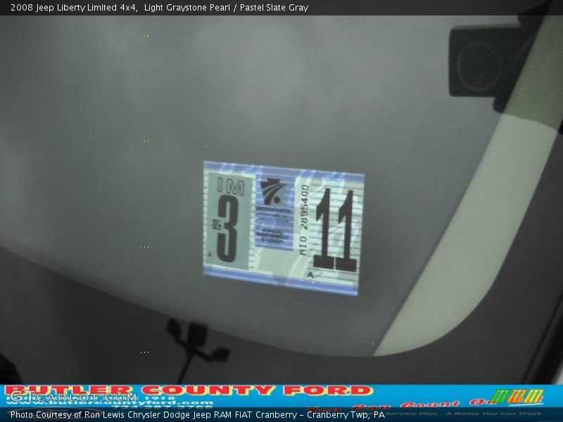 Light Graystone Pearl / Pastel Slate Gray 2008 Jeep Liberty Limited 4x4