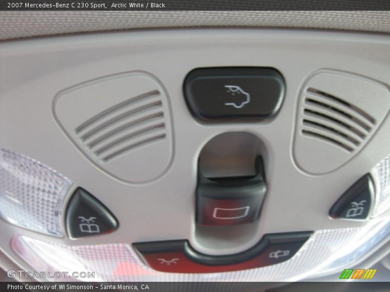 Arctic White / Black 2007 Mercedes-Benz C 230 Sport