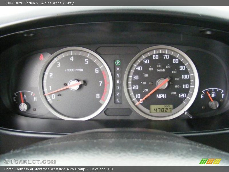 Alpine White / Gray 2004 Isuzu Rodeo S