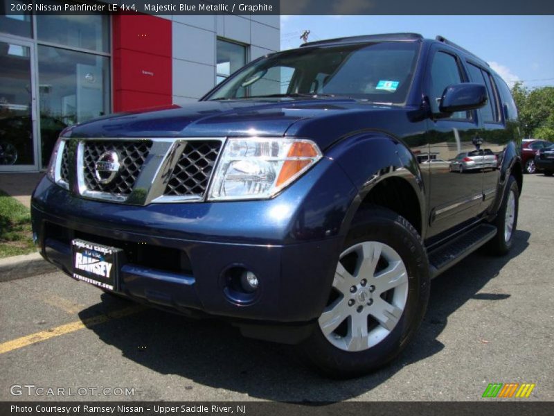Majestic Blue Metallic / Graphite 2006 Nissan Pathfinder LE 4x4