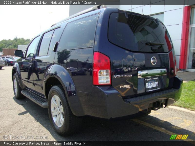 Majestic Blue Metallic / Graphite 2006 Nissan Pathfinder LE 4x4