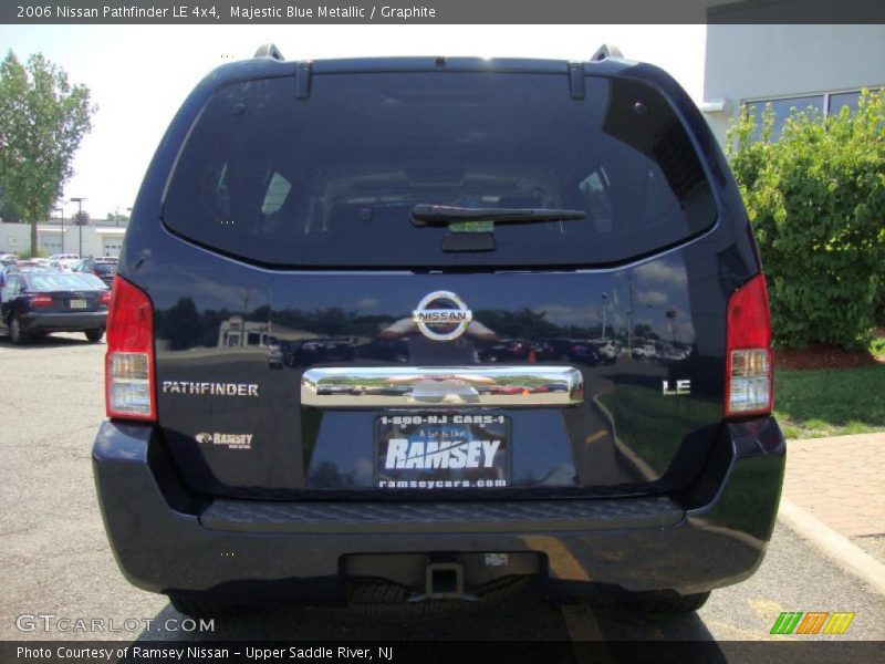 Majestic Blue Metallic / Graphite 2006 Nissan Pathfinder LE 4x4