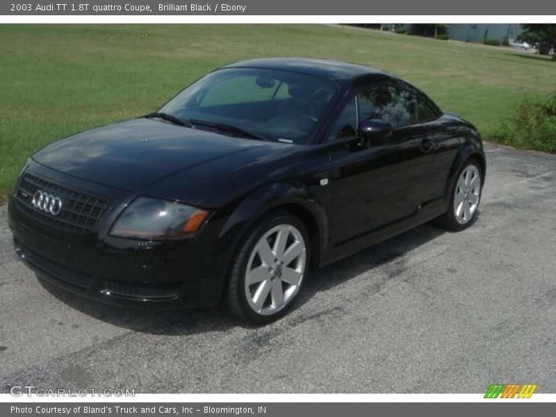 Brilliant Black / Ebony 2003 Audi TT 1.8T quattro Coupe