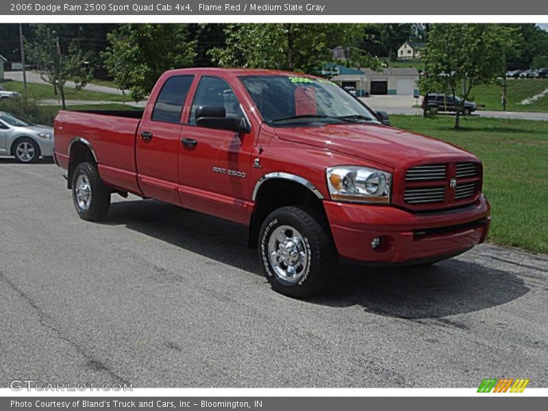 Flame Red / Medium Slate Gray 2006 Dodge Ram 2500 Sport Quad Cab 4x4