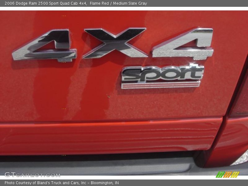 Flame Red / Medium Slate Gray 2006 Dodge Ram 2500 Sport Quad Cab 4x4