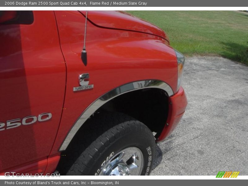 Flame Red / Medium Slate Gray 2006 Dodge Ram 2500 Sport Quad Cab 4x4
