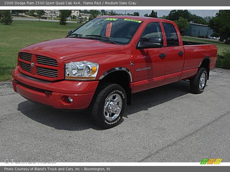Flame Red / Medium Slate Gray 2006 Dodge Ram 2500 Sport Quad Cab 4x4