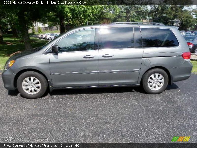 Nimbus Gray Metallic / Gray 2008 Honda Odyssey EX-L