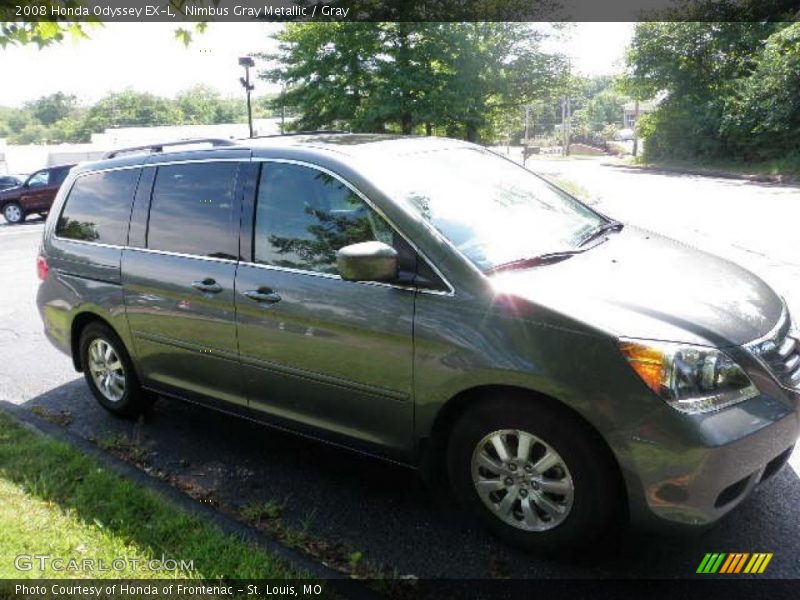 Nimbus Gray Metallic / Gray 2008 Honda Odyssey EX-L