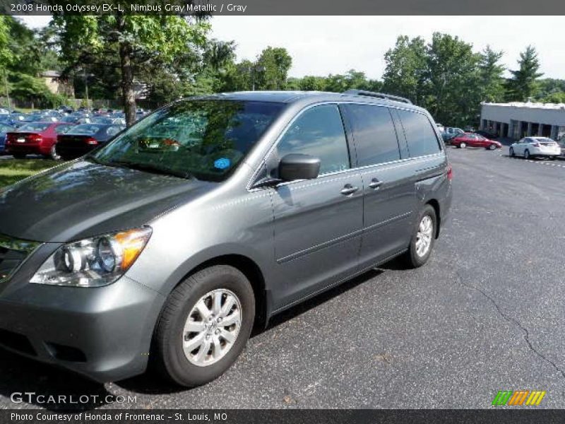 Nimbus Gray Metallic / Gray 2008 Honda Odyssey EX-L