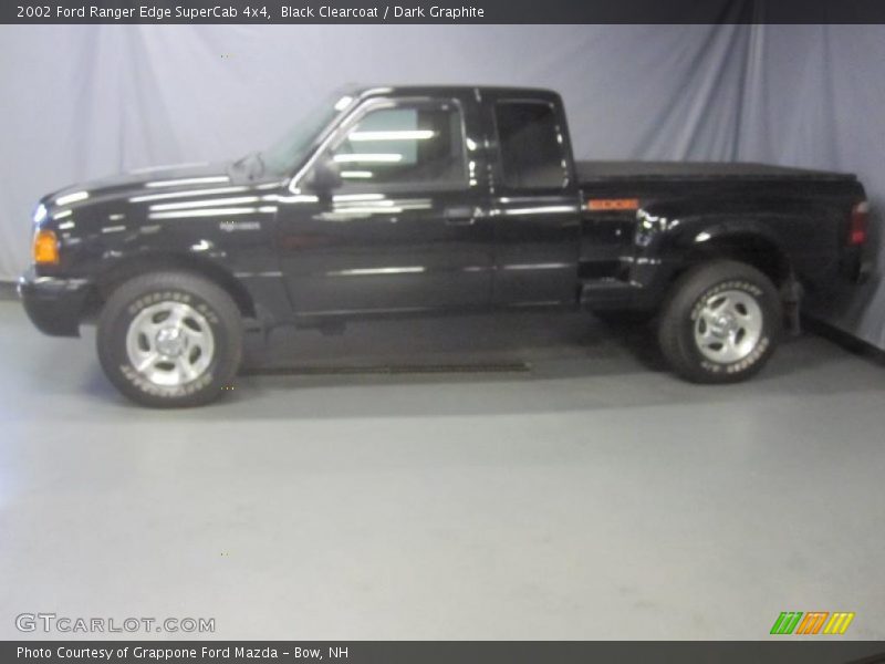Black Clearcoat / Dark Graphite 2002 Ford Ranger Edge SuperCab 4x4