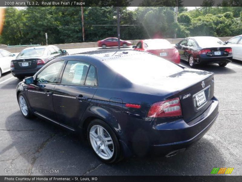 Royal Blue Pearl / Taupe 2008 Acura TL 3.2