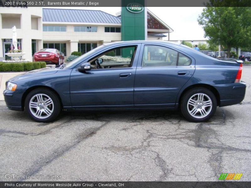 Barents Blue Metallic / Beige 2007 Volvo S60 2.5T
