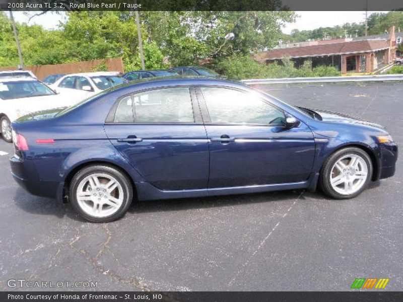 Royal Blue Pearl / Taupe 2008 Acura TL 3.2