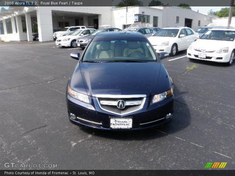 Royal Blue Pearl / Taupe 2008 Acura TL 3.2