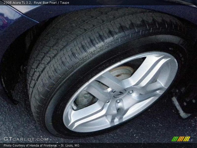 Royal Blue Pearl / Taupe 2008 Acura TL 3.2