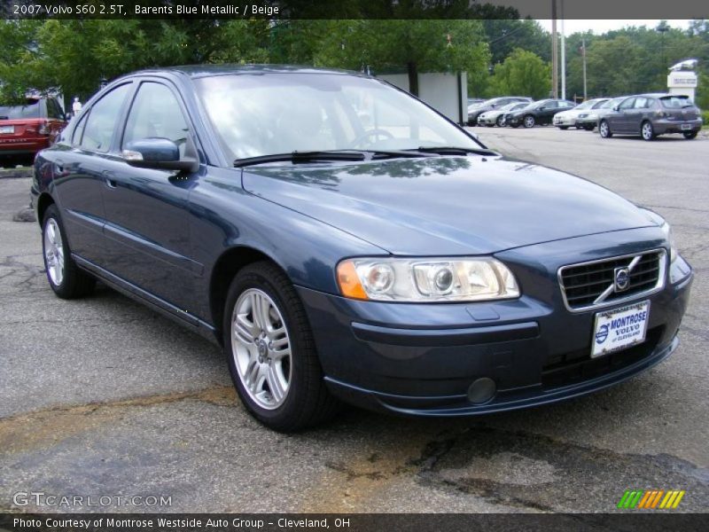 Barents Blue Metallic / Beige 2007 Volvo S60 2.5T