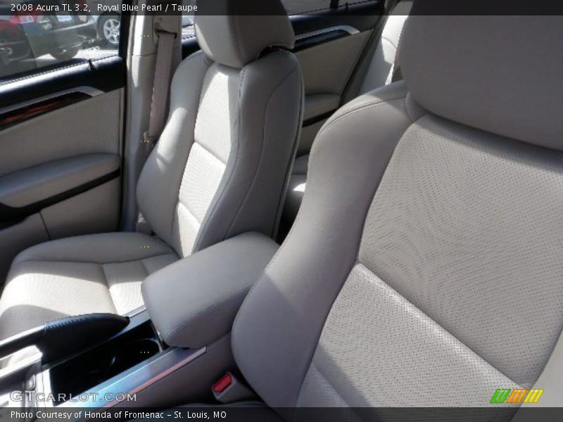 Royal Blue Pearl / Taupe 2008 Acura TL 3.2