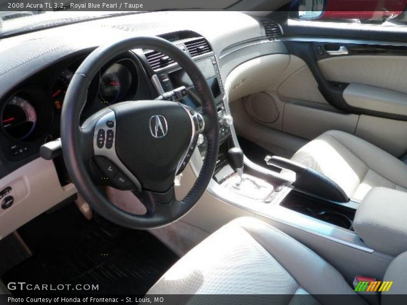 Royal Blue Pearl / Taupe 2008 Acura TL 3.2