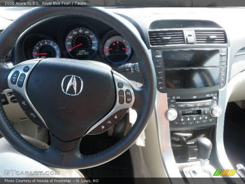 Royal Blue Pearl / Taupe 2008 Acura TL 3.2
