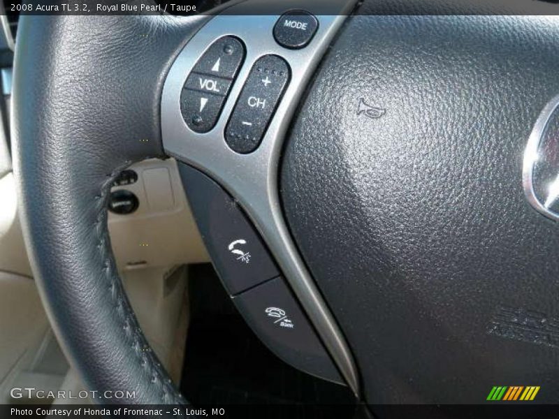 Royal Blue Pearl / Taupe 2008 Acura TL 3.2