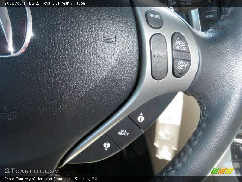 Royal Blue Pearl / Taupe 2008 Acura TL 3.2
