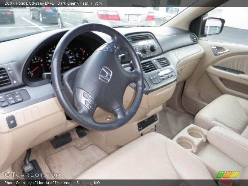 Dark Cherry Pearl / Ivory 2007 Honda Odyssey EX-L