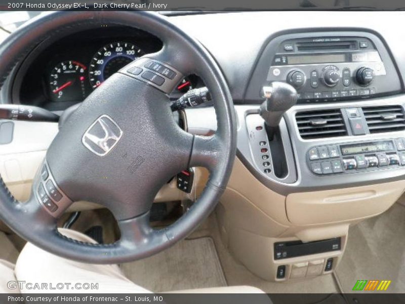 Dark Cherry Pearl / Ivory 2007 Honda Odyssey EX-L